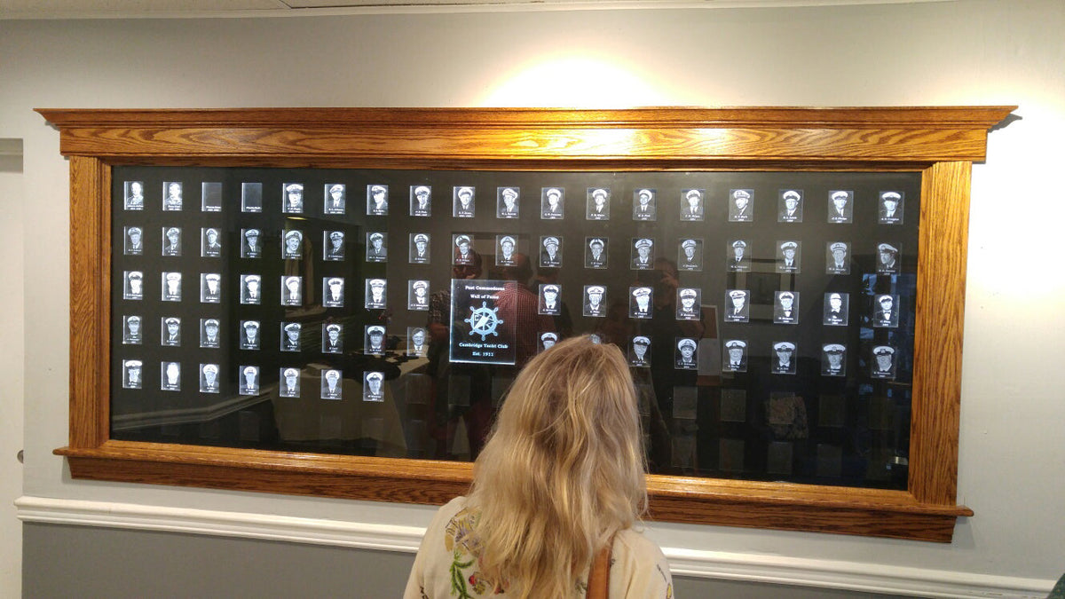 Crystal Prints Unveils Yacht Club Past Commodores Crystal Recognition Wall