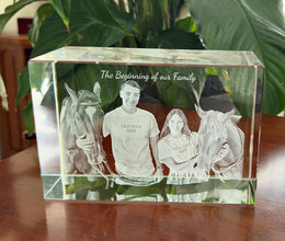 3D Photo Crystal Block