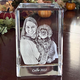3D Photo Crystal Block