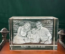 3D Photo Crystal Block