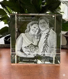 3D Photo Crystal Cube