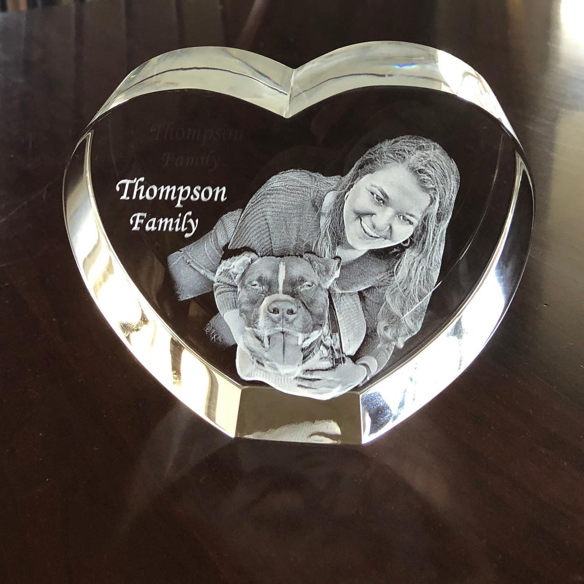 3D Photo Crystal Heart