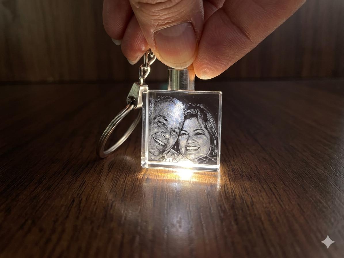 Square Keychain Light