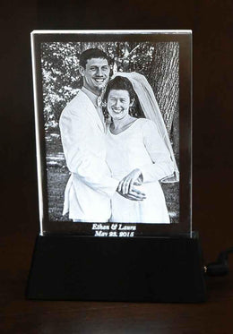 Lighted Crystal Plaque