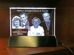 Lighted Crystal Plaque
