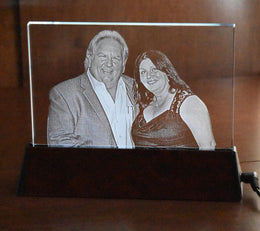 Lighted Crystal Plaque