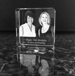 Square 2D Paperweight Large