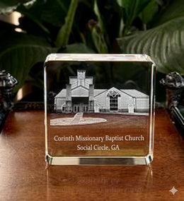 Square 2D Paperweight Large