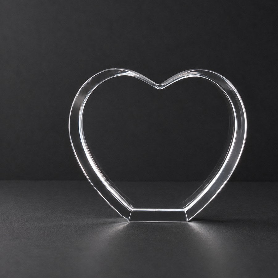 3D Photo Crystal Heart blank crystal