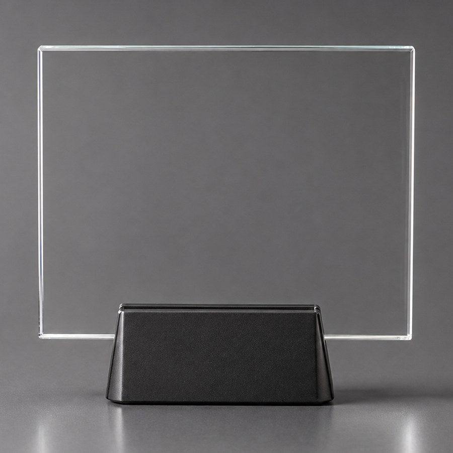 Economy Crystal Plaque Horizontal blank crystal