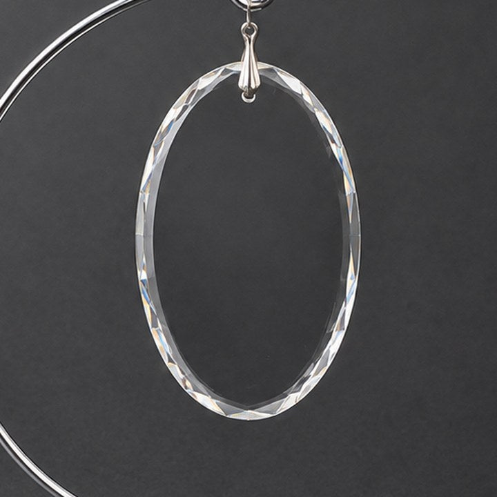 Photo Crystal Oval Ornament blank crystal
