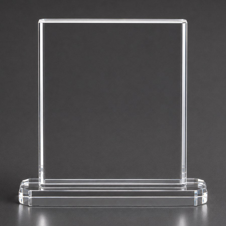 Presentation Plaque blank crystal