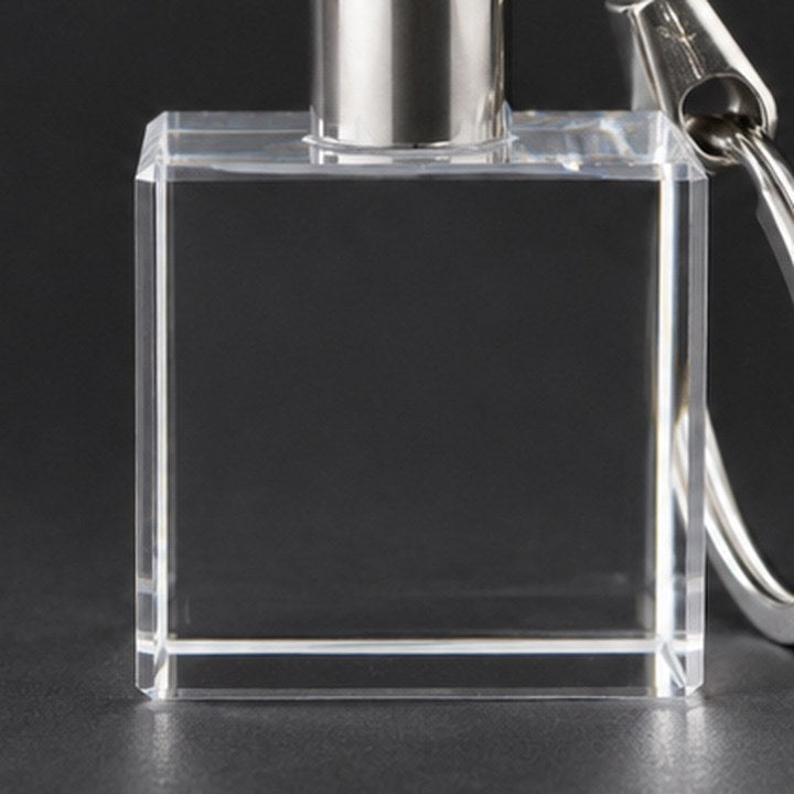 Square Keychain Light blank crystal